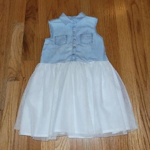 OshKosh B'gosh sz 4T jean tulle dress
